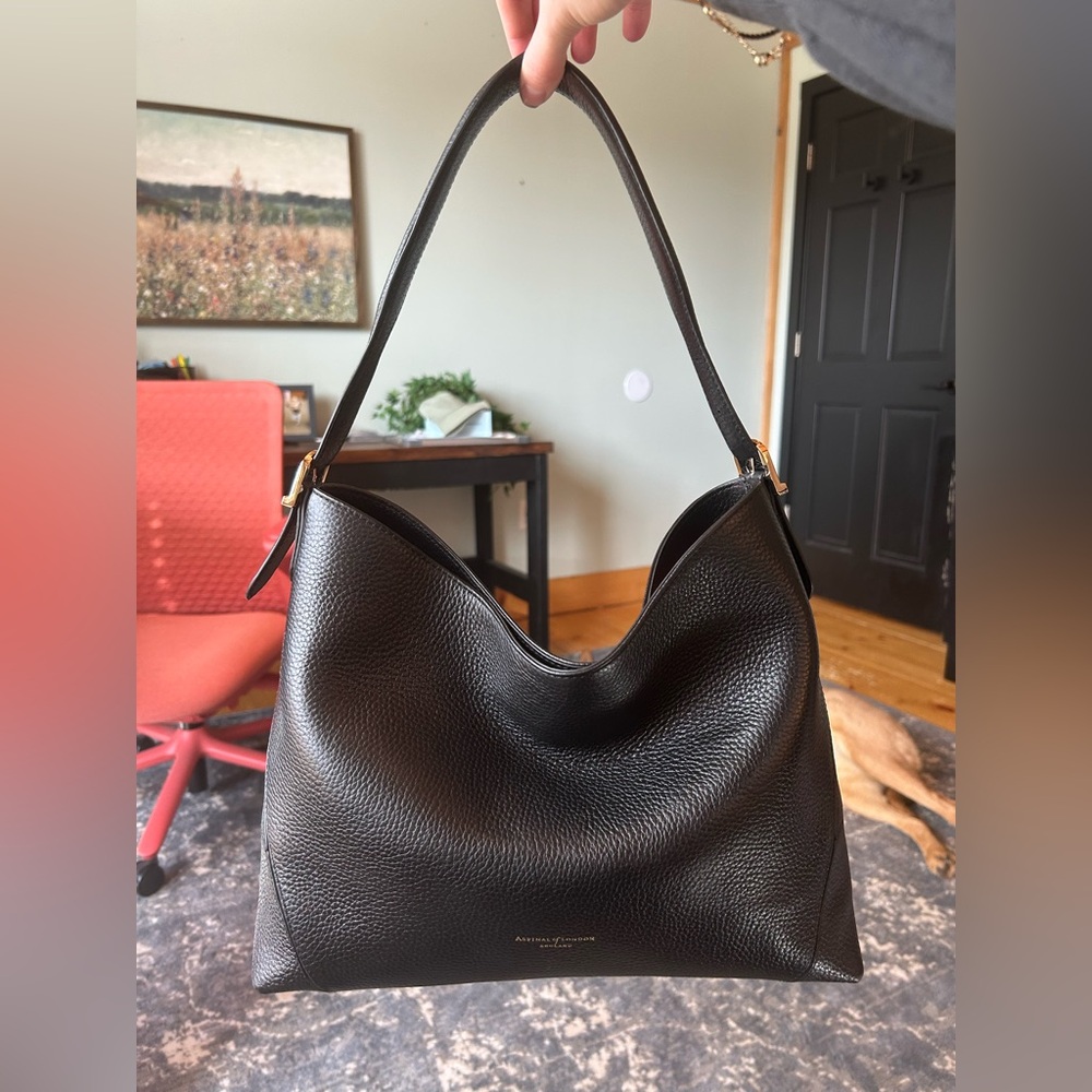 Aspinal of London hobo bag - black